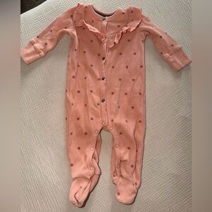 7 For All Mankind Peach Polka Dot Kids One Piece